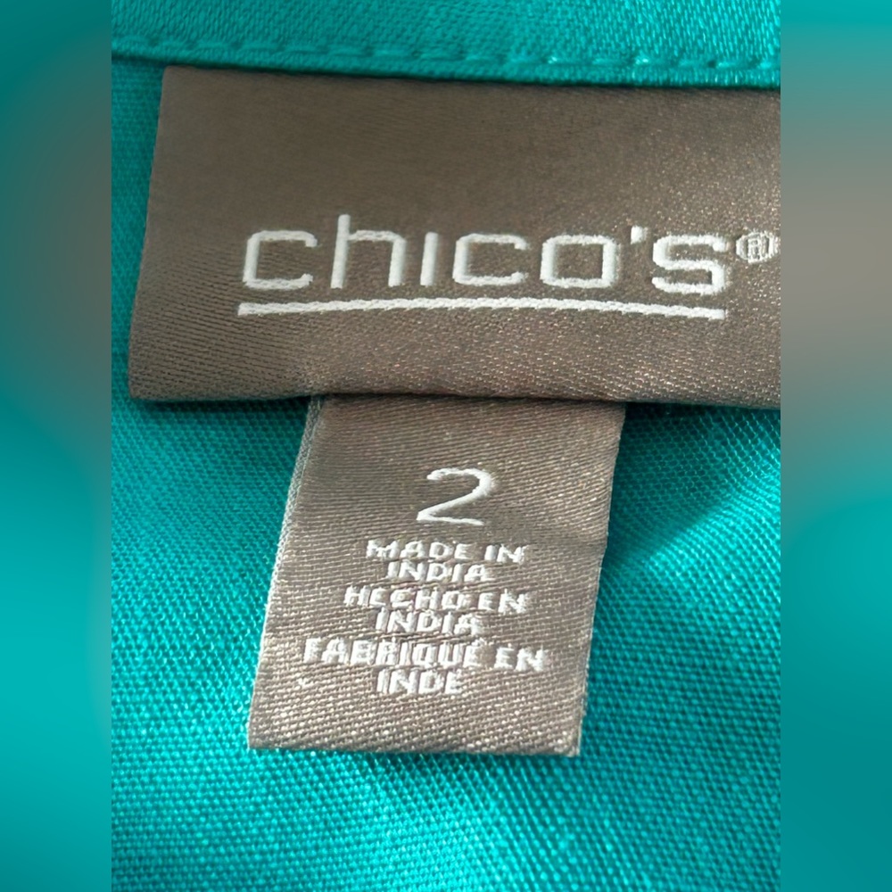 Chico’s Blazer Jacket Raw Hem Simple Basic Effort… - image 7